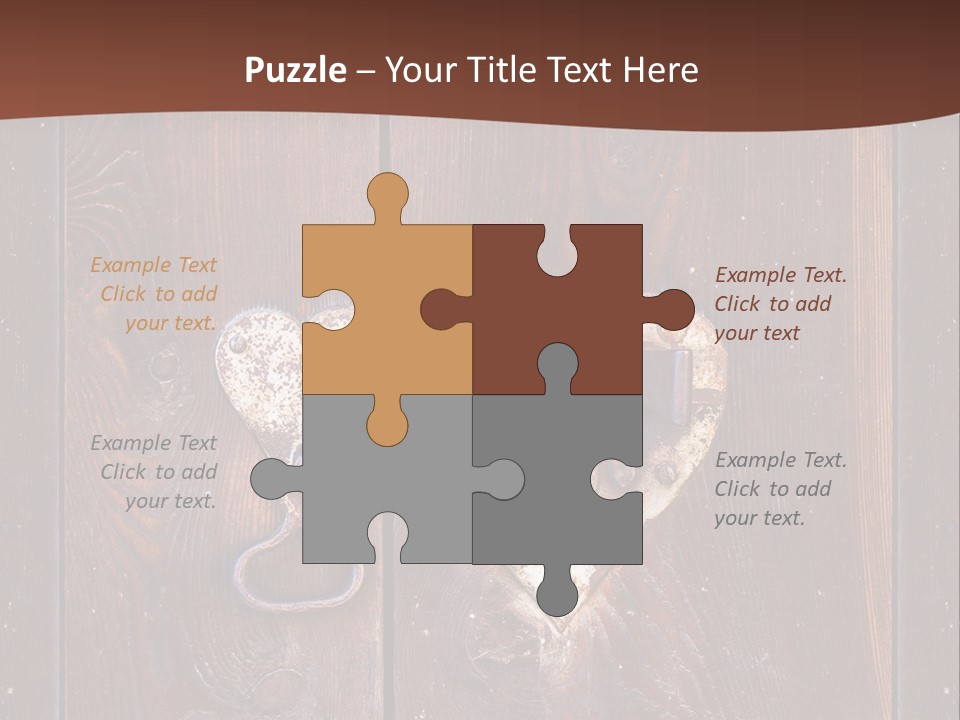 Red Ancient Key PowerPoint Template
