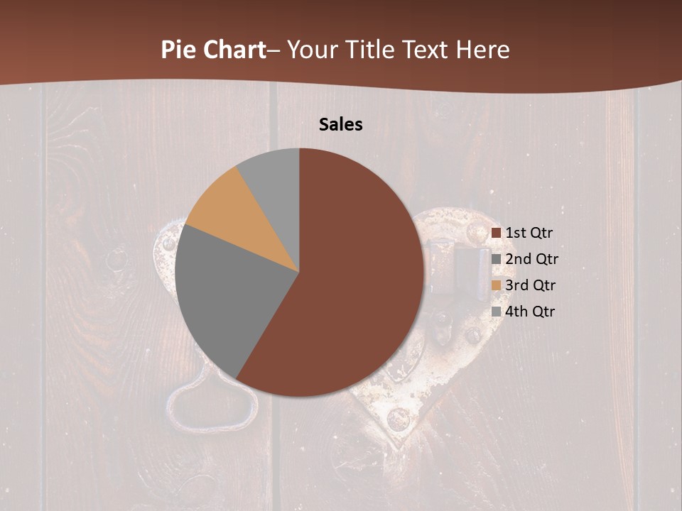 Red Ancient Key PowerPoint Template