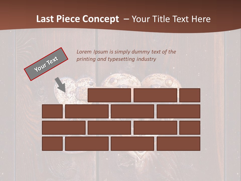 Red Ancient Key PowerPoint Template