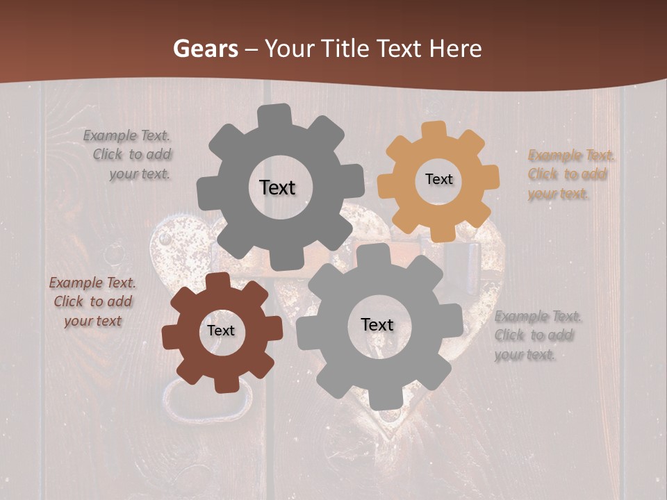 Red Ancient Key PowerPoint Template