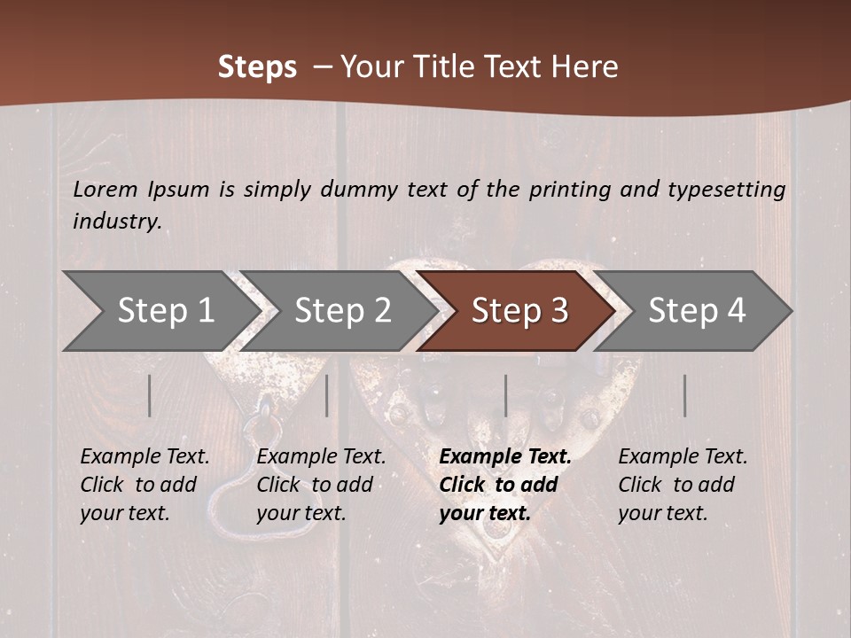 Red Ancient Key PowerPoint Template