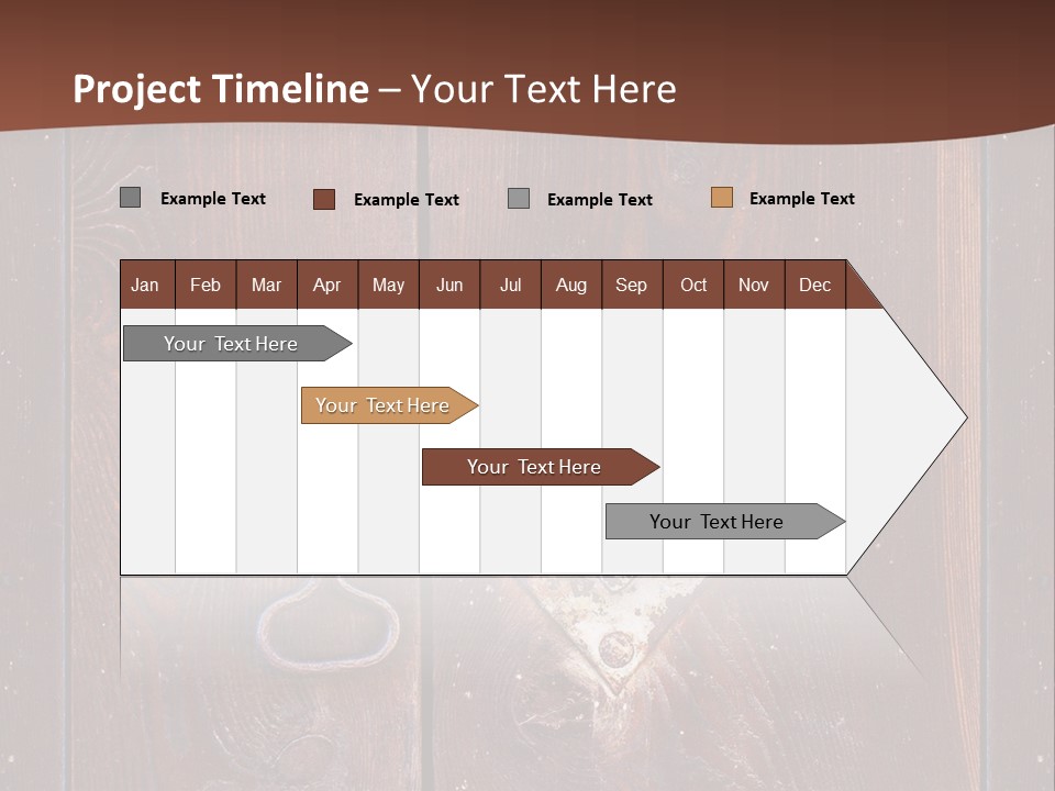 Red Ancient Key PowerPoint Template
