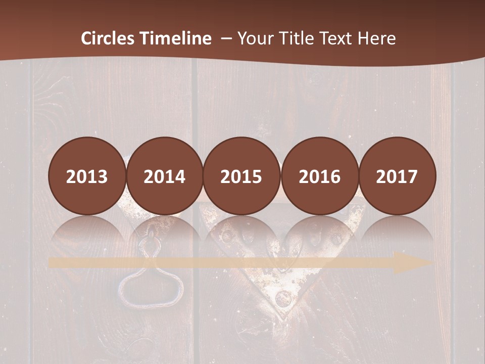 Red Ancient Key PowerPoint Template