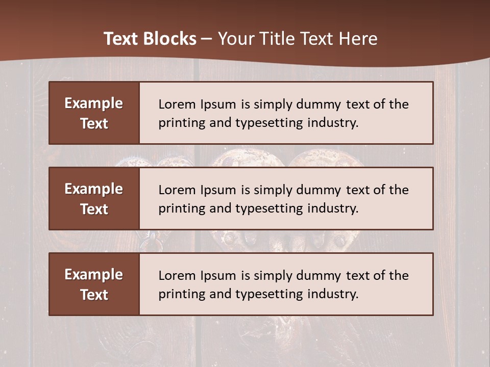 Red Ancient Key PowerPoint Template
