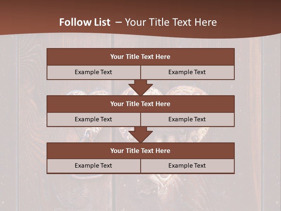 Red Ancient Key PowerPoint Template