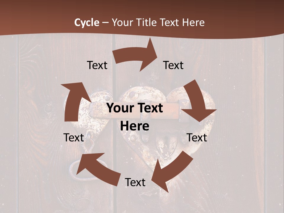 Red Ancient Key PowerPoint Template