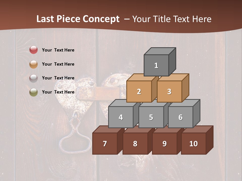 Red Ancient Key PowerPoint Template