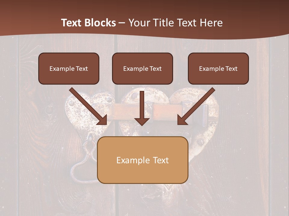 Red Ancient Key PowerPoint Template