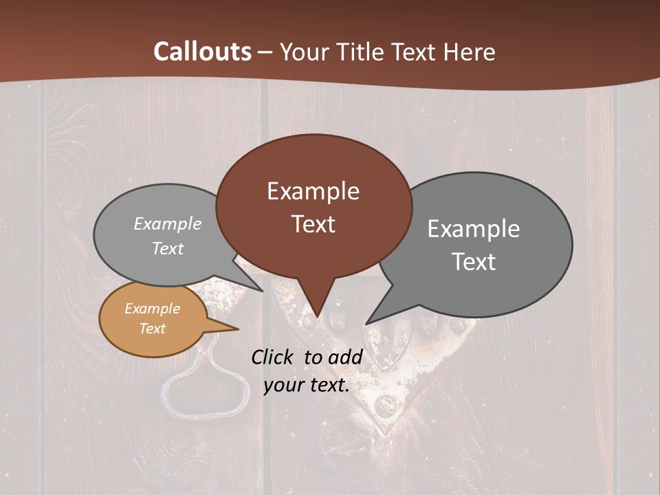 Red Ancient Key PowerPoint Template
