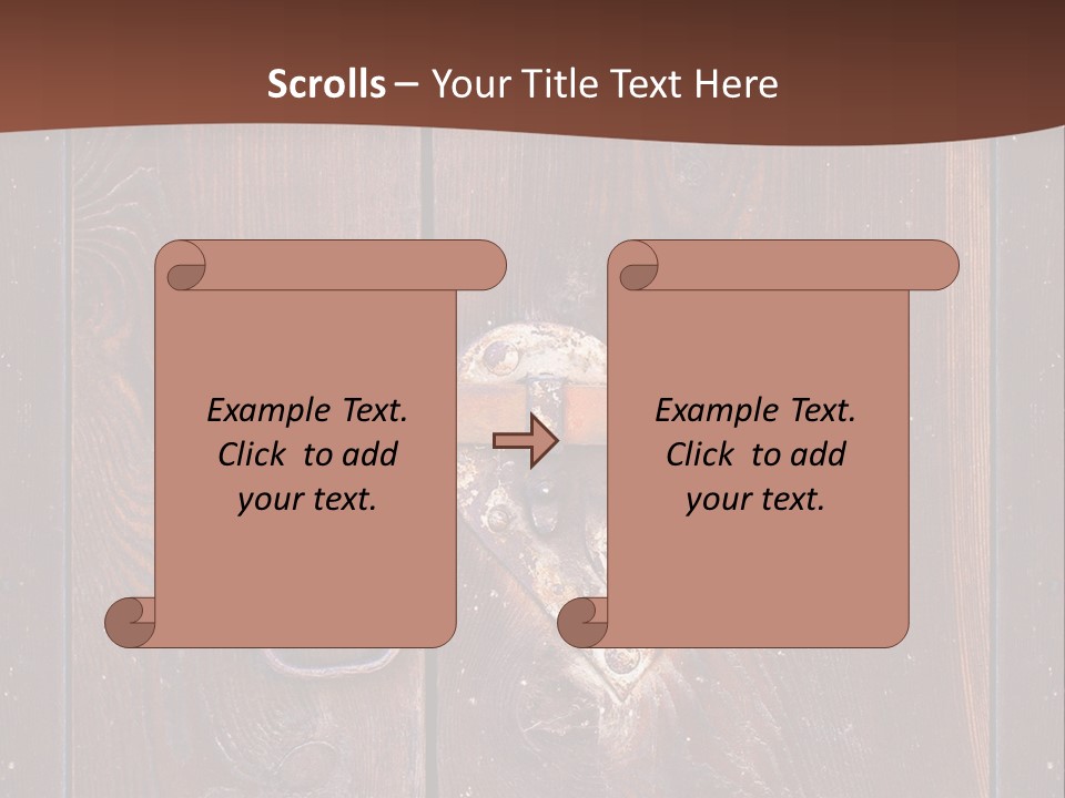 Red Ancient Key PowerPoint Template