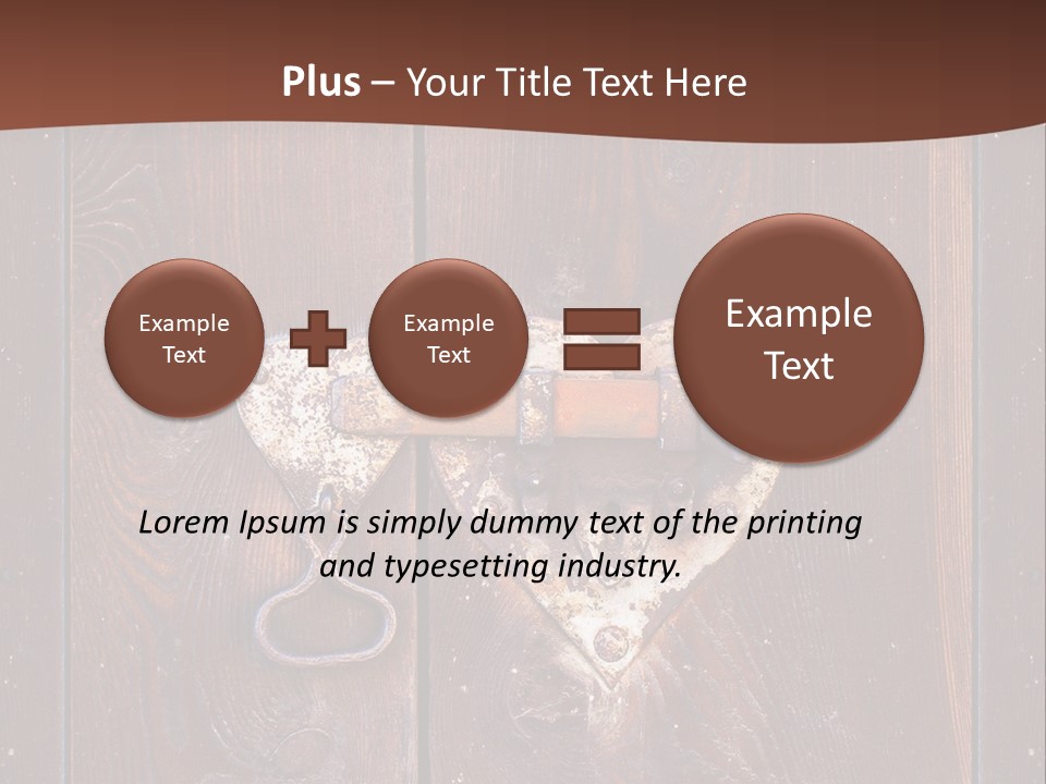 Red Ancient Key PowerPoint Template