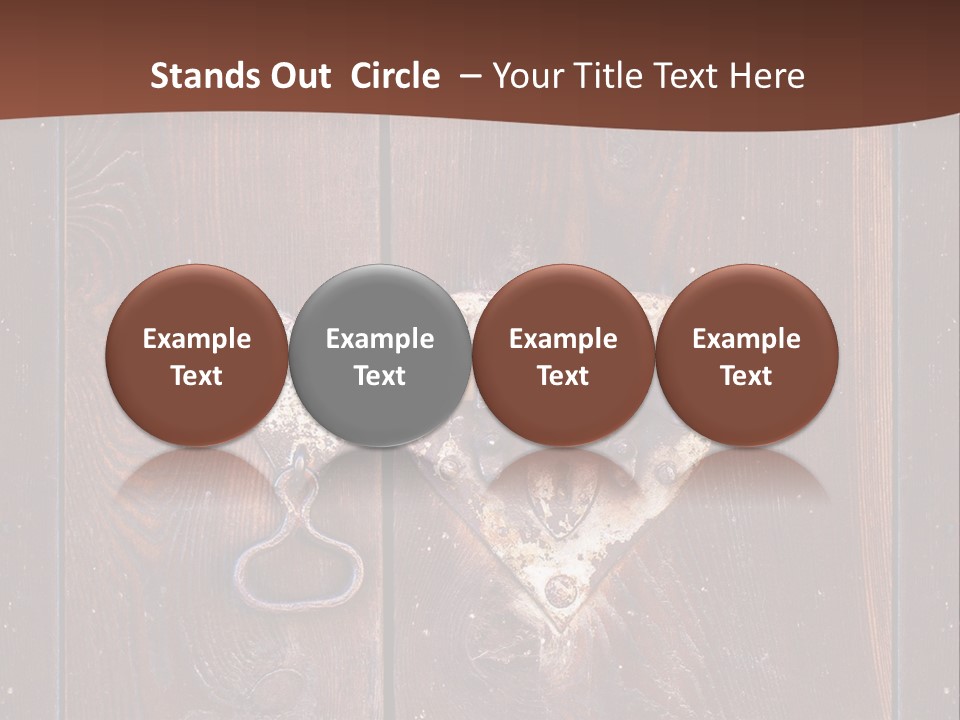 Red Ancient Key PowerPoint Template
