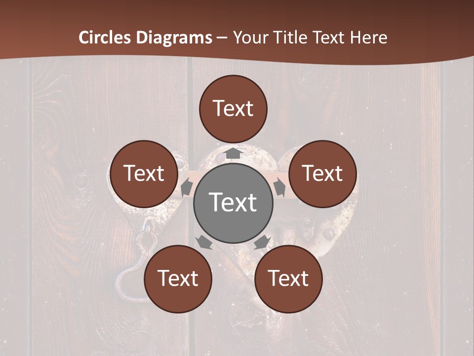 Red Ancient Key PowerPoint Template