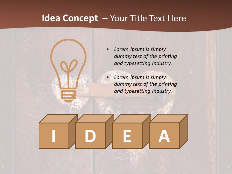 Red Ancient Key PowerPoint Template