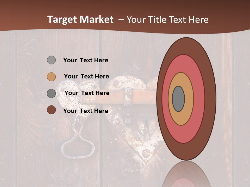 Red Ancient Key PowerPoint Template