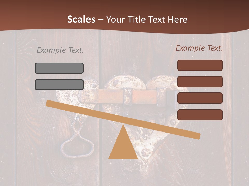 Red Ancient Key PowerPoint Template