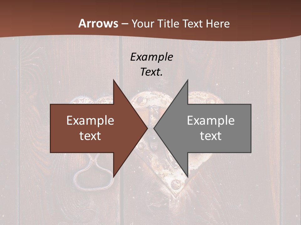 Red Ancient Key PowerPoint Template