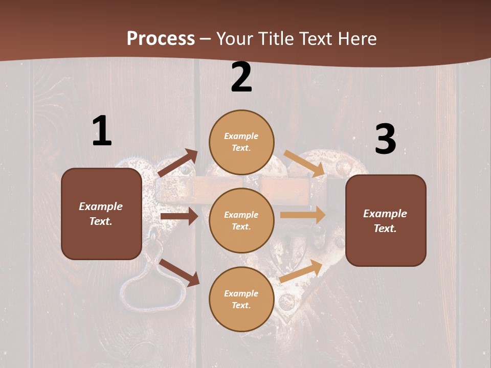 Red Ancient Key PowerPoint Template