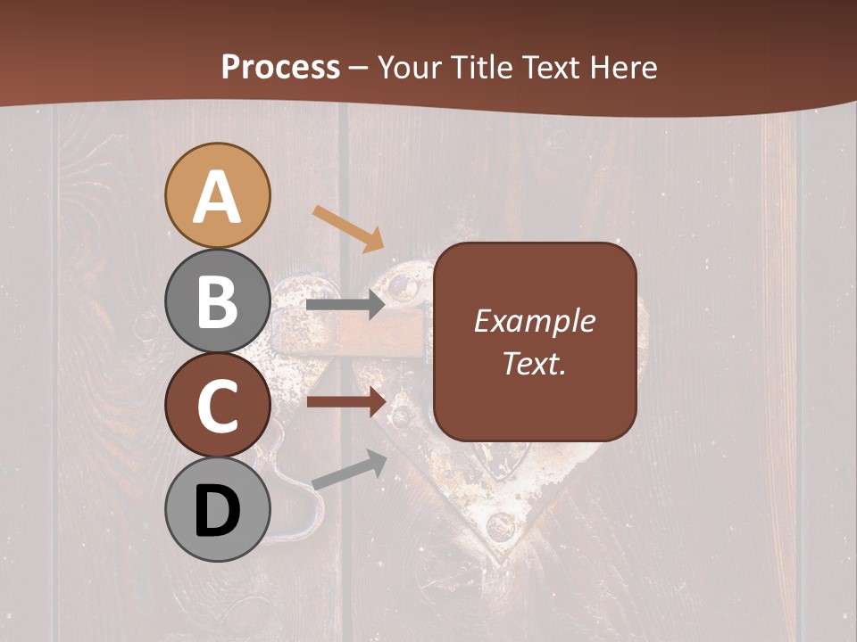 Red Ancient Key PowerPoint Template