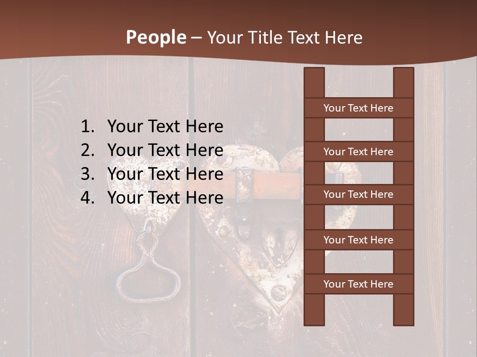 Red Ancient Key PowerPoint Template