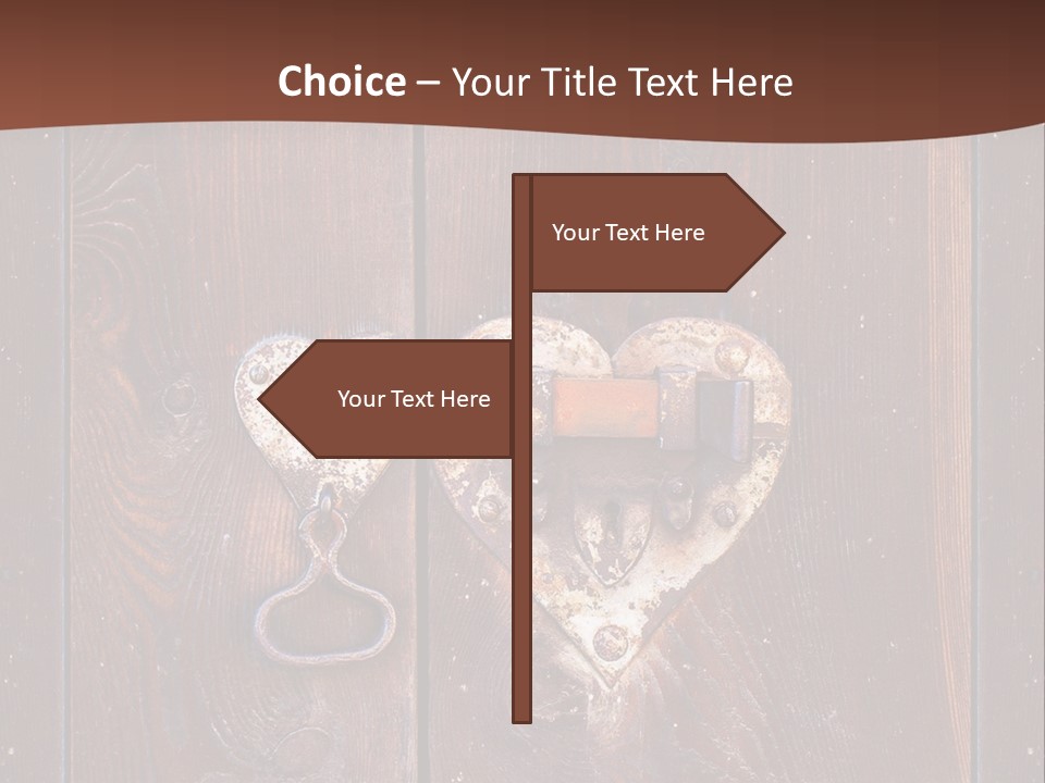 Red Ancient Key PowerPoint Template