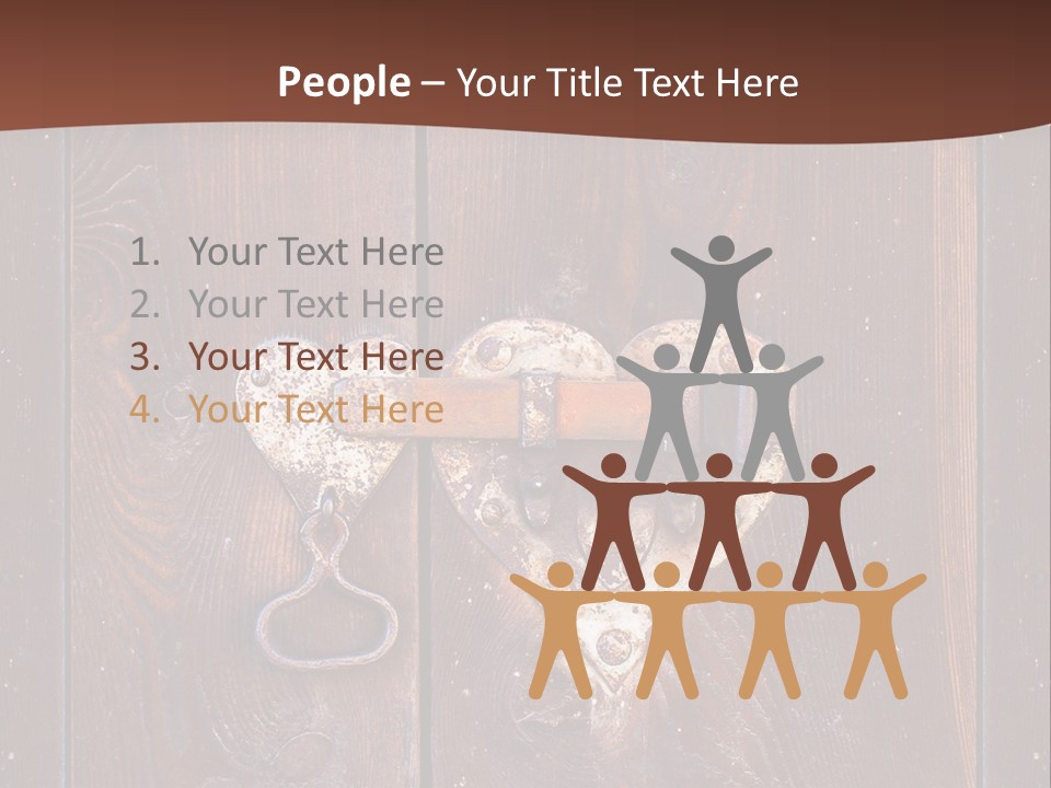 Red Ancient Key PowerPoint Template