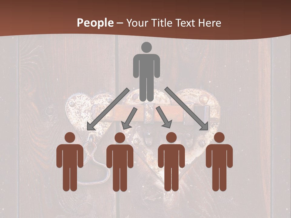 Red Ancient Key PowerPoint Template