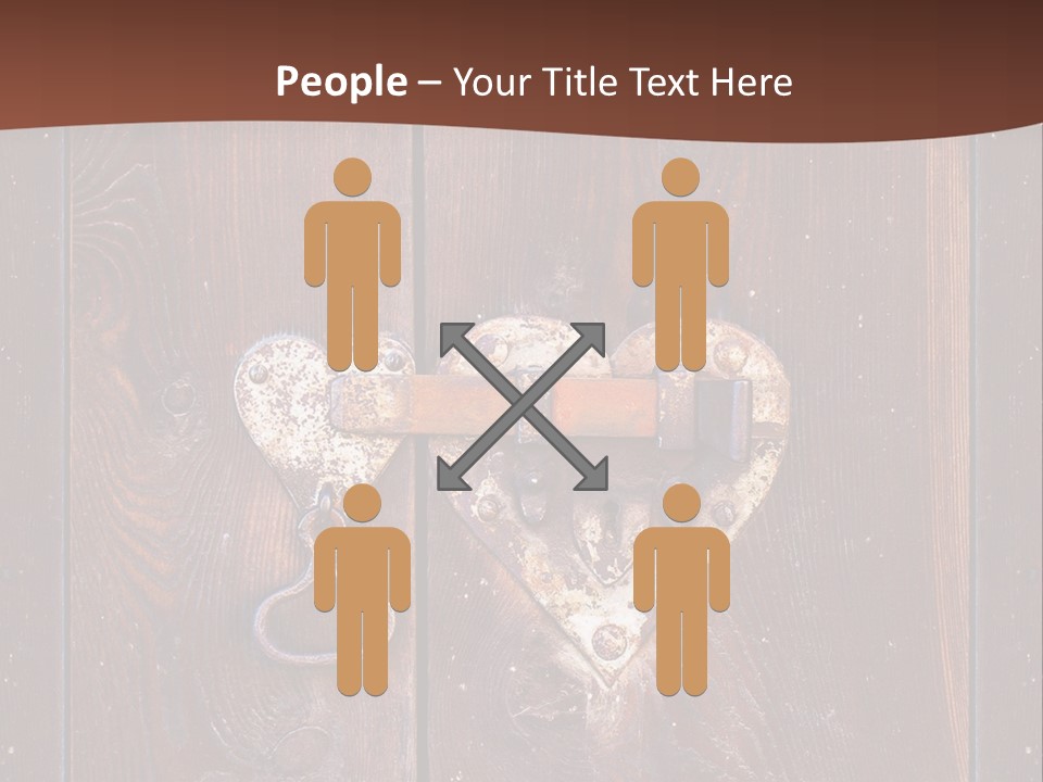 Red Ancient Key PowerPoint Template