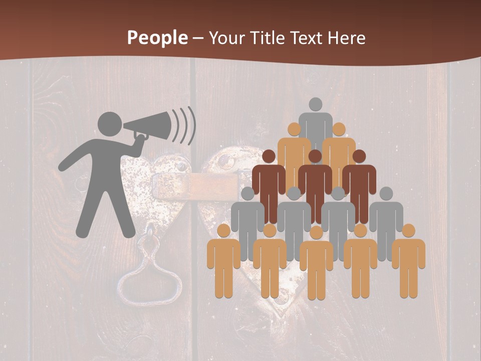 Red Ancient Key PowerPoint Template