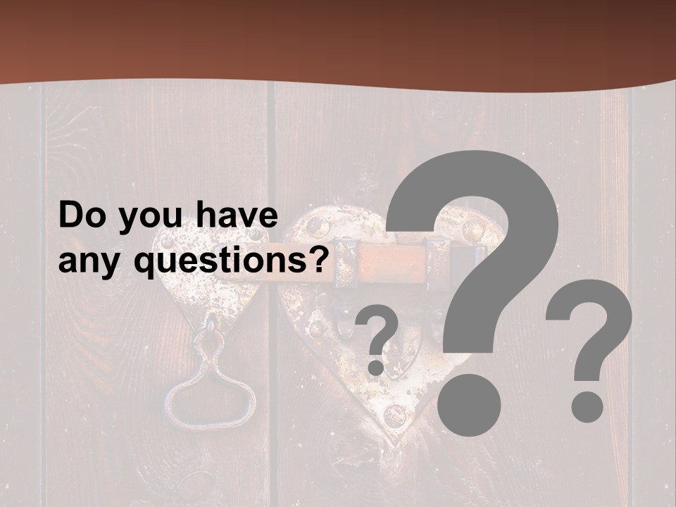 Red Ancient Key PowerPoint Template