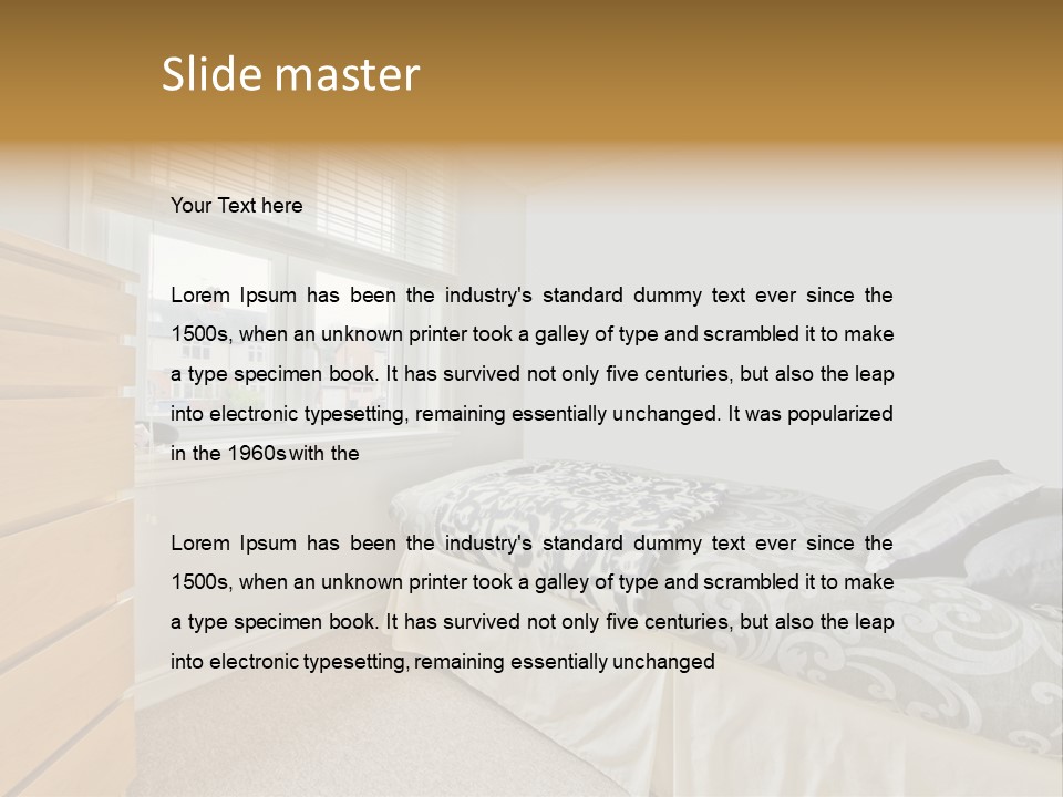 Accommodation Design Empty PowerPoint Template