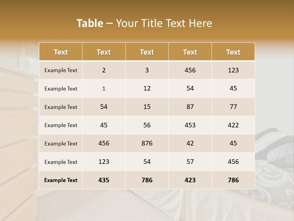 Accommodation Design Empty PowerPoint Template