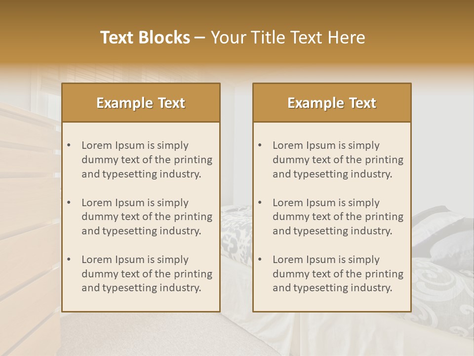 Accommodation Design Empty PowerPoint Template