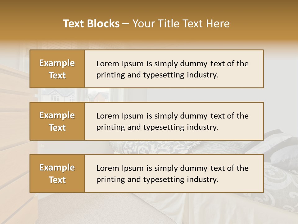 Accommodation Design Empty PowerPoint Template