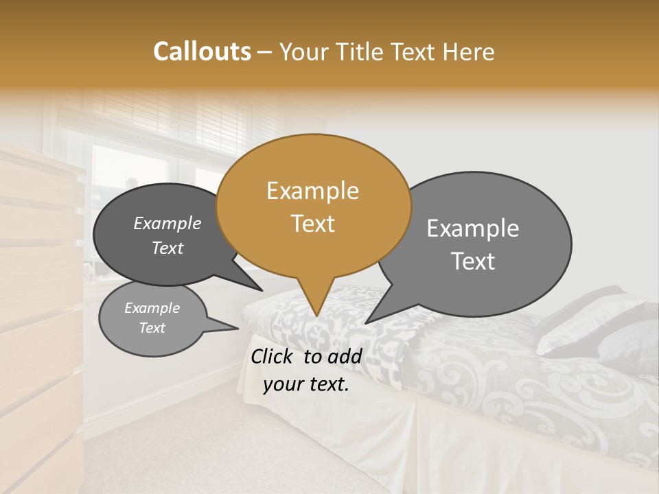 Accommodation Design Empty PowerPoint Template