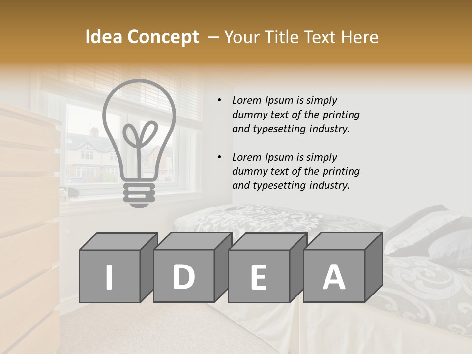 Accommodation Design Empty PowerPoint Template