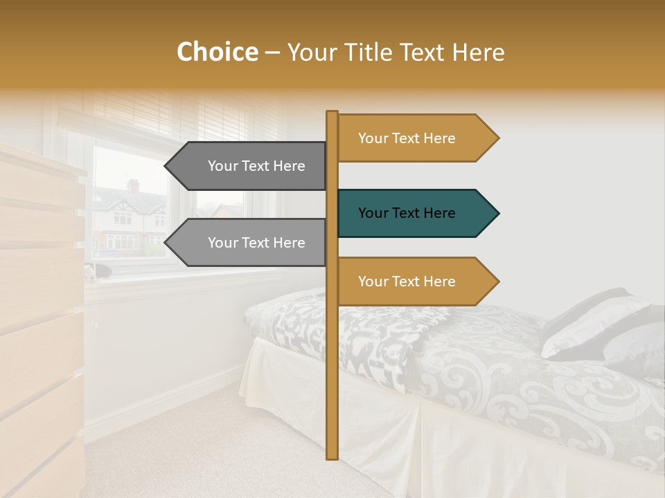 Accommodation Design Empty PowerPoint Template