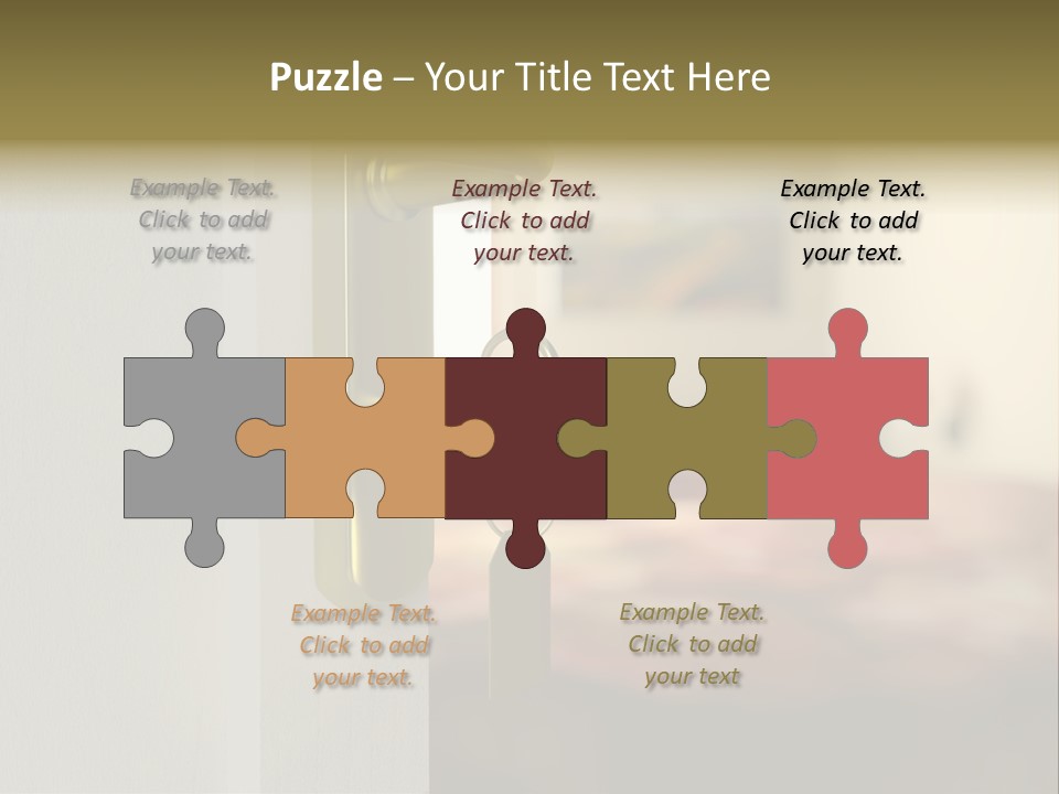 Lock Copyspace Security PowerPoint Template