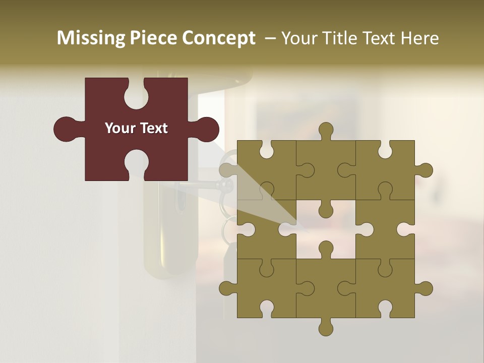 Lock Copyspace Security PowerPoint Template