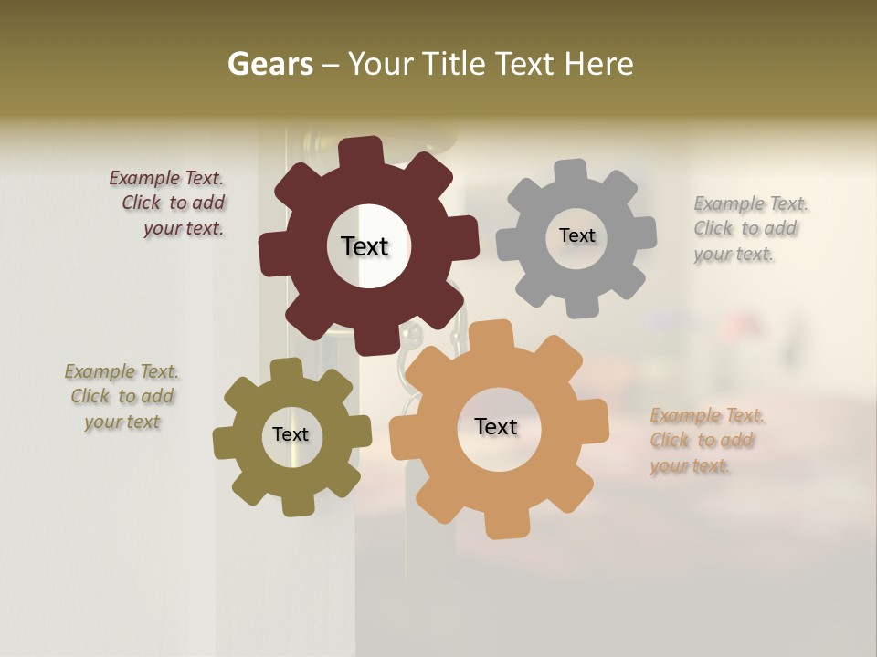 Lock Copyspace Security PowerPoint Template