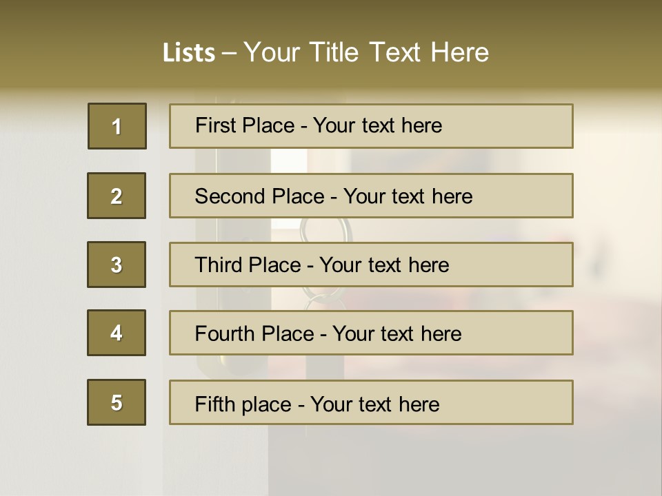Lock Copyspace Security PowerPoint Template