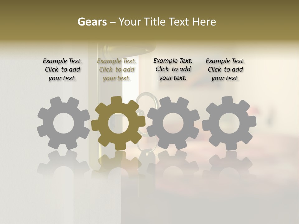 Lock Copyspace Security PowerPoint Template