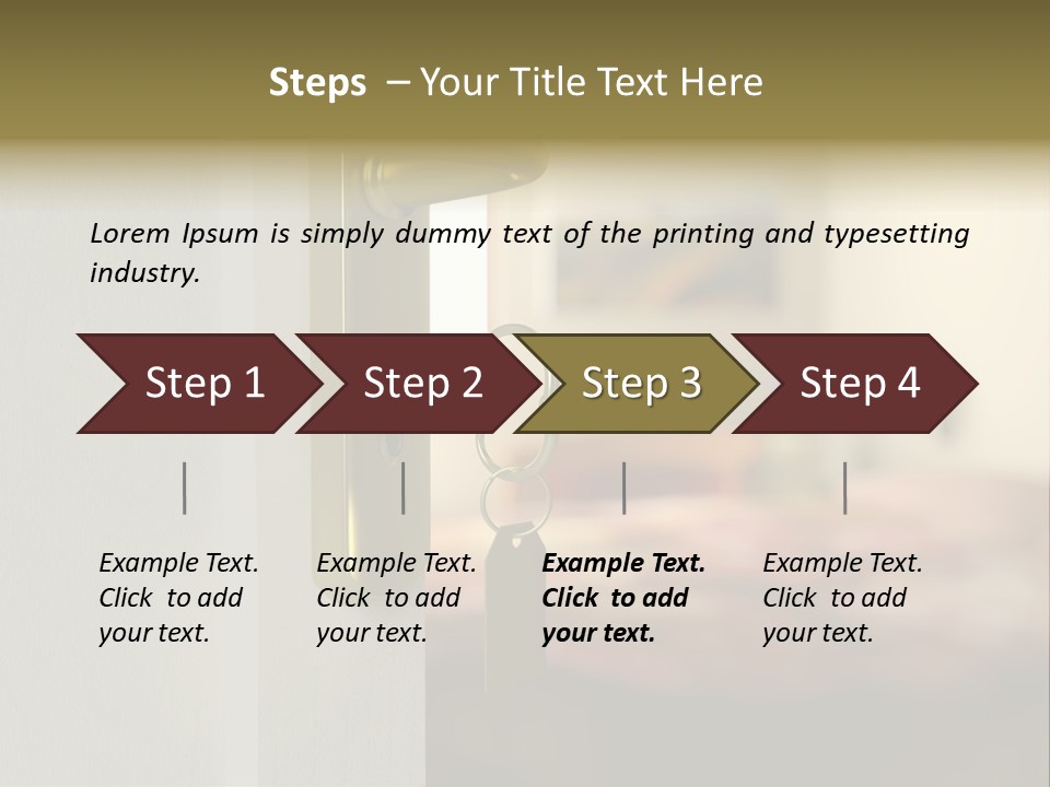 Lock Copyspace Security PowerPoint Template