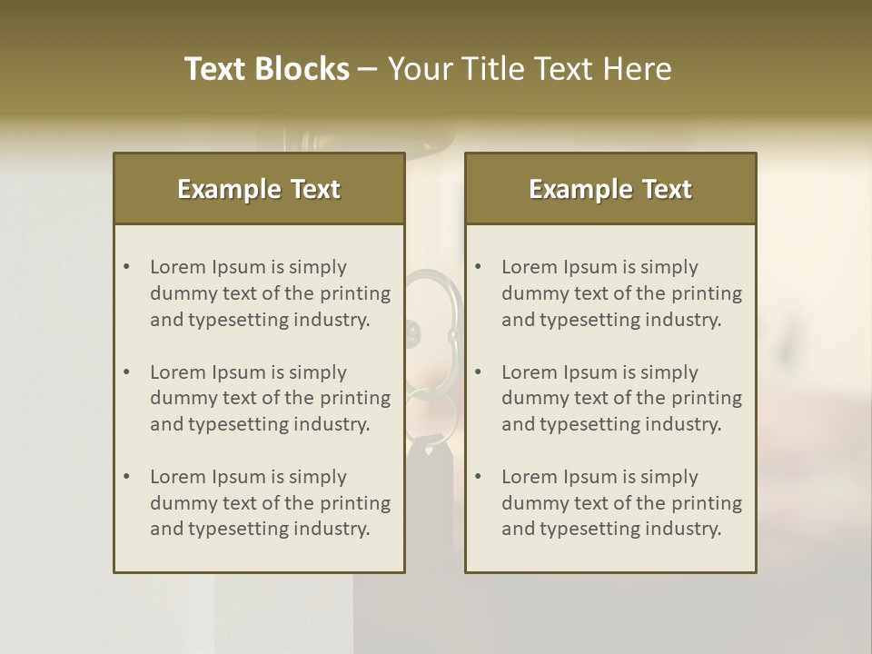 Lock Copyspace Security PowerPoint Template