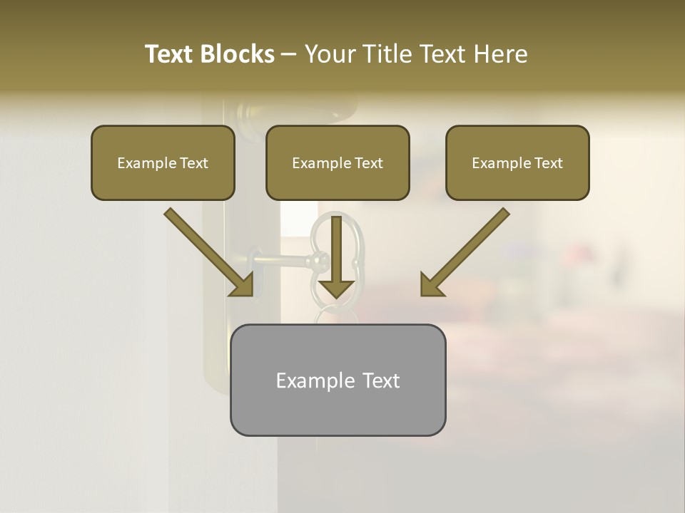 Lock Copyspace Security PowerPoint Template