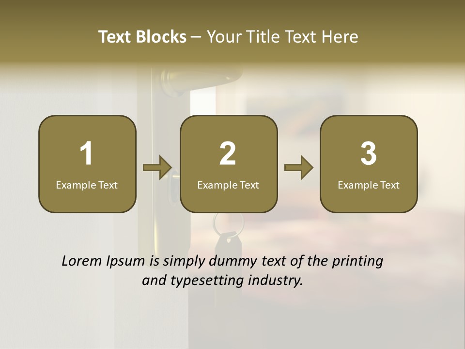 Lock Copyspace Security PowerPoint Template