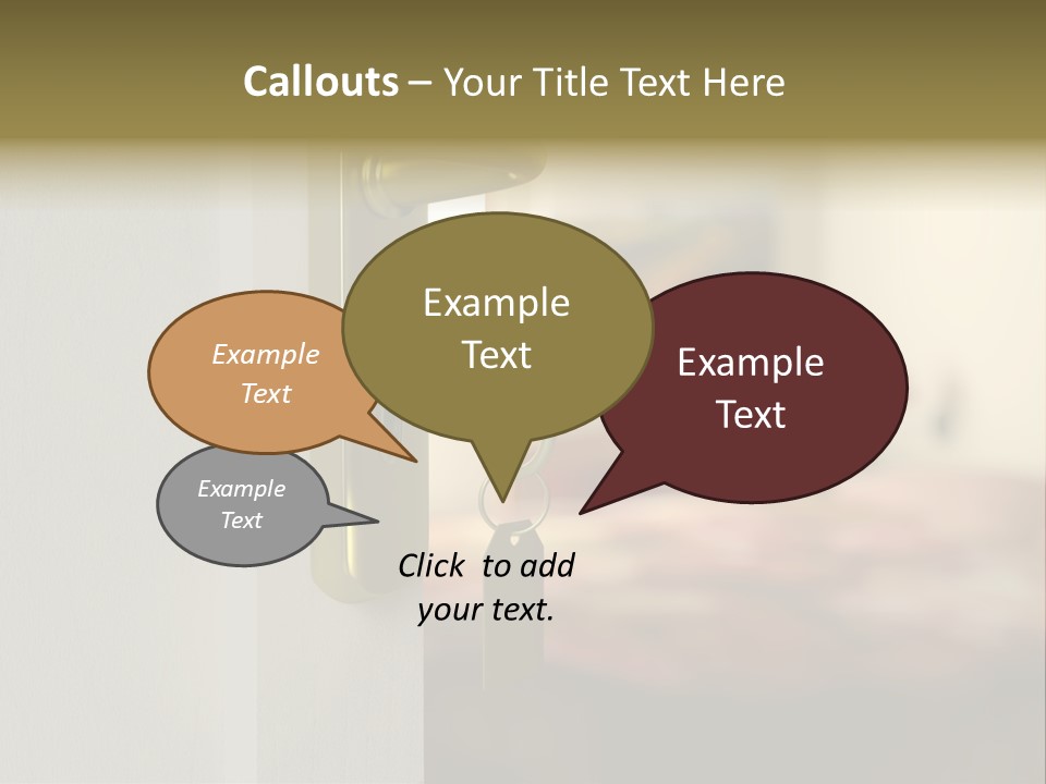 Lock Copyspace Security PowerPoint Template