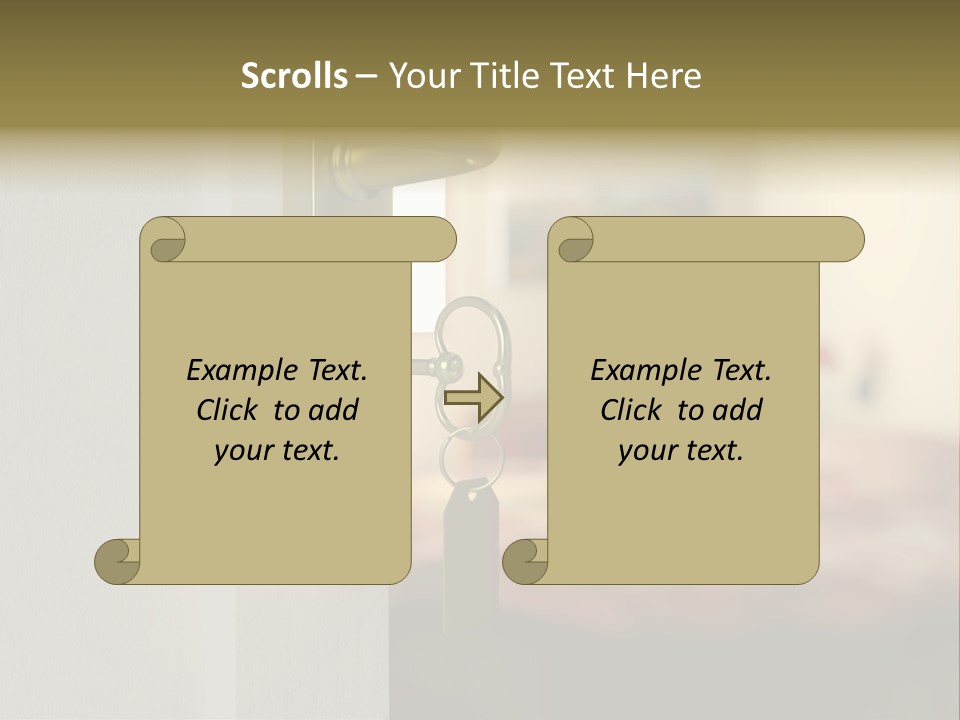 Lock Copyspace Security PowerPoint Template