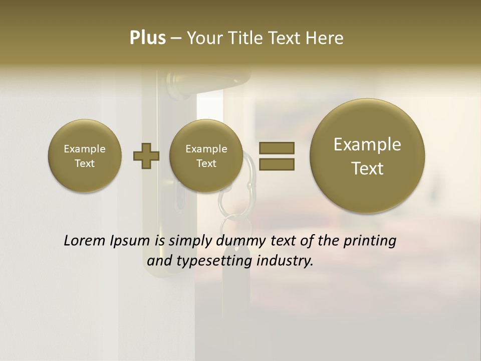 Lock Copyspace Security PowerPoint Template