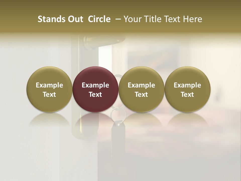 Lock Copyspace Security PowerPoint Template